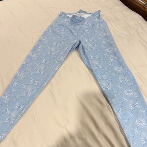 LoveShackFancy x BeachRiot Blue Leggings